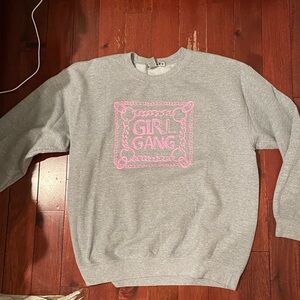 Grey girl gang crew neck